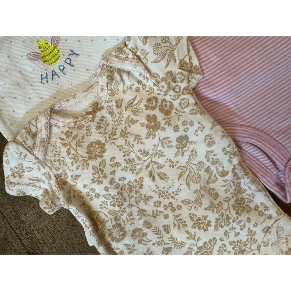 Carters Baby Girl 3 Months Shirts Bodysuits Clothes Short Sleeve Tees Bundle Lot